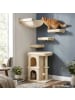relaxdays Kratzbaum in Beige - (B)46 x (H)71 x (T)40 cm