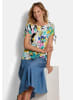 GOLDNER Blusenshirt Jerseyshirt mit floralem Design in bunt / gemustert