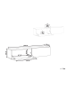 Beliani TV-Schrank GLADSTONE in Weiß/Braun - (W) 140 x (H) 30 x (L) 32 cm