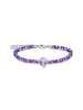 Thomas Sabo Armband Beads Mit Alienkopf Und Violetter Kaltemaille in silber, violett