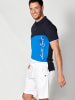 KOROSHI Kurzarm-Polo in blau