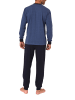NORMANN langarm Schlafanzug Pyjama Bündchen - 83248 in blau