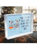 Mr. & Mrs. Panda Schneerahmen Koala Familie mit Spruch in Blau Pastell