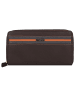 mano Don Leonardo Geldbörse RFID Leder 18 cm in dunkelbraun