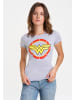 Logoshirt T-Shirt Wonder Woman Circle Logo in grau-meliert