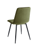 Beliani 4er-Set Esszimmerstuhl POWELL in Grün/Schwarz