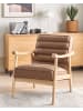 Beliani Sessel LEKNES in Braun - (W) 62 x (H) 79 x (L) 74 cm