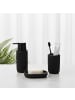 relaxdays 3-tlg. Bad Accessoires in Schwarz