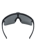 YEAZ SUNSHADE Sport-Sonnenbrille Black/Silver in schwarz / silber