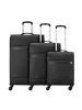 Roncato Jazz 4.0 4 Rollen Kofferset 3-teilig mit Dehnfalte in schwarz