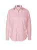 GOLDNER Kurzgröße:  Basicbluse mit  Hemdkragen in rosé