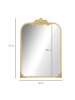 HOMCOM Wandspiegel in Gold 60L x 3B x 87H cm