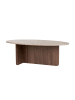 CALICOSY Couchtisch ANNA in Walnuss / Travertin - (W) 120  x (H) 40  x (L) 65  cm