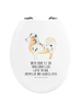 Mr. & Mrs. Panda Toilettendeckel Hund Australien Shepherd mit Sp... in Weiß