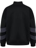 Hummel Reißverschluss Sweatshirt Hmloversized Erwachsene in BLACK/EBONY