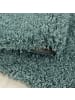 KADIMA DESIGN Teppich Hochflor Shaggy Uni-Look Polypropylen Wohnzimmer in Türkis