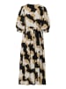 Mart Visser Sophie-Kleid mit Print, Schwarz/Kamel