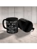 Mr. & Mrs. Panda Kaffeetasse Spruch Bruder Superheld mit Spruch in Schwarz