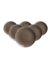 6er Set Dessertteller Suomi in Braun ø 20 cm