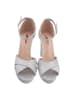 Ital-Design High-Heel Sandalette in Silber