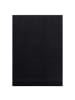 KADIMA DESIGN Teppich Kurzflor Uni-Farbe Microfaser Antirutsch Wohnzimmer waschbar in Schwarz