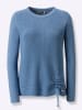 WITT WEIDEN Rundhals-Pullover in mittelblau