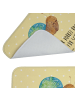Mr. & Mrs. Panda Badematte Schnecke Sir mit Spruch in Gelb Pastell