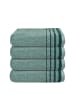 Chiemsee Jacquard Handtuch-Set Miami 4-teilig in Smaragd und Mint