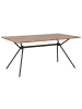 Beliani Esszimmertisch AMSTERDAM in Braun/Schwarz - (W) 90 x (H) 75 x (L) 160 cm