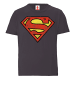 Logoshirt T-Shirt DC Comics – Superman in blau/grau