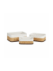 relaxdays 3x Regalkorb in Natur - (B)32 x (H)12,5 x (T)22 cm