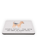 Mr. & Mrs. Panda Magnet Airedale Terrier mit Spruch in Grau Pastell