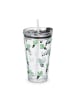 relaxdays 4 x Trinkglas "Kaktus" in Transparent
