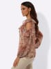 creation L Chiffonbluse in ecru-papaya-bedruckt