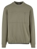 Urban Classics Urban Classics Scuba Zip Pocket Crew in palegreen