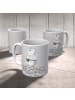 Mr. & Mrs. Panda Kaffeebecher Karate Trainerin mit Spruch in Grau Pastell