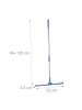 relaxdays Wasserschieber in Silber/ Blau - (B)52 x (H)84–135 cm