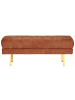 Beliani Bettbank ROSEVILLE in Rot/Gold - (W) 117 x (H) 44 x (L) 40 cm