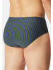 Schiesser Mini Slip / Unterhose 95/5 Essentials in Dunkelblau / grün