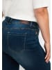 sheego Jeans in dark blue denim