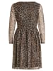 Vera Mont Freizeitkleid mit Rundhalsausschnitt in Brown/Dark Blue
