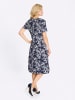 Sieh an! Jerseykleid in marine-ecru-bedruckt