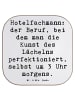 Mr. & Mrs. Panda Holz Untersetzer Spruch Hotelfachmann Lächeln m... in Weiß