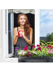 relaxdays 2er-Set: Blumenkasten Dachrinne in Grau