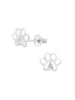 Alexander York Ohrringe, Ohrstecker PFOTE mit Zirkonia in 925 Sterling Silber, 2-tlg. in silver