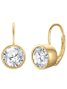Rafaela Donata Ohrringe aus Sterling Silber mit Zirkonia in gelbgold
