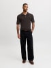 Jack & Jones Gestricktes Polo in Ganache