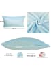 JACK 2er Set Teddy Flausch Kissen 30x50cm in hellblau