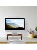 relaxdays Monitorständer in Braun/ Schwarz - (B)55 x (H)15 x (T)23 cm