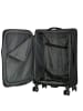 D&N Travel Line 9704 4 Rollen Trolley M 68 cm mit Dehnfalte in black